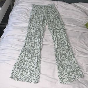 Green Flowy Pants